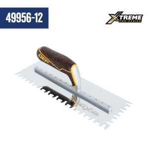 Xtreme Euro Notch Cork Handle XL Stainless Steel Trowel