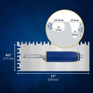 Euro Notch Comfort Grip Trowel