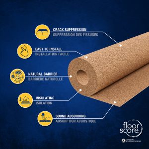 Natural Cork Underlayment Roll 6 mm