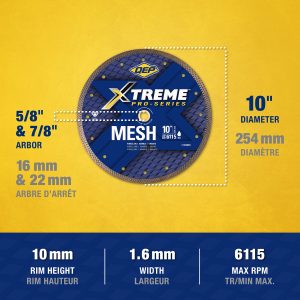 Xtreme™ Pro Series Mesh Diamond Blades