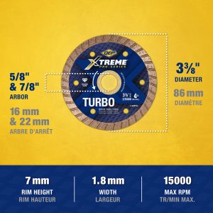 Xtreme™ Pro Series Turbo Diamond Blade